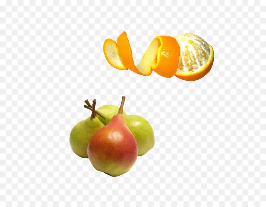 Poires Et écorces D'orange，Frais PNG