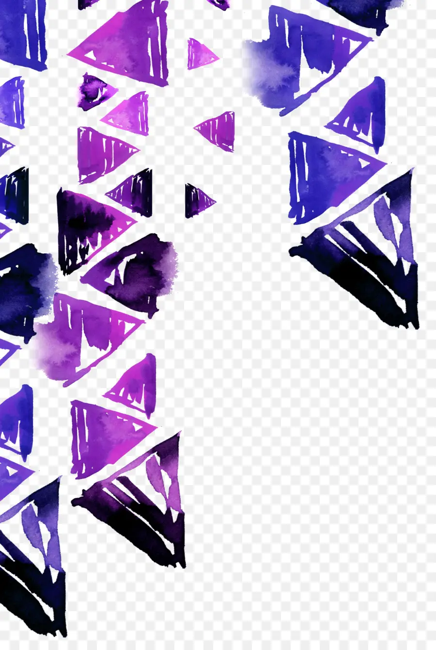 Violet，Triangle PNG