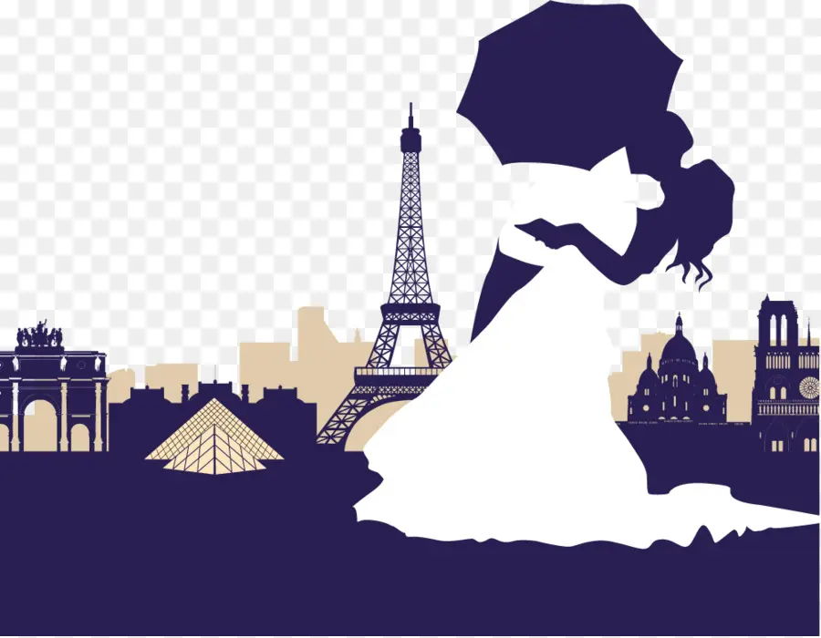 Tour Eiffel，Invitation De Mariage PNG