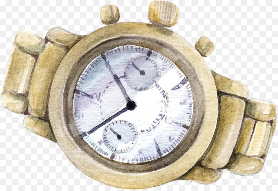 Montre Dorée，Montre PNG