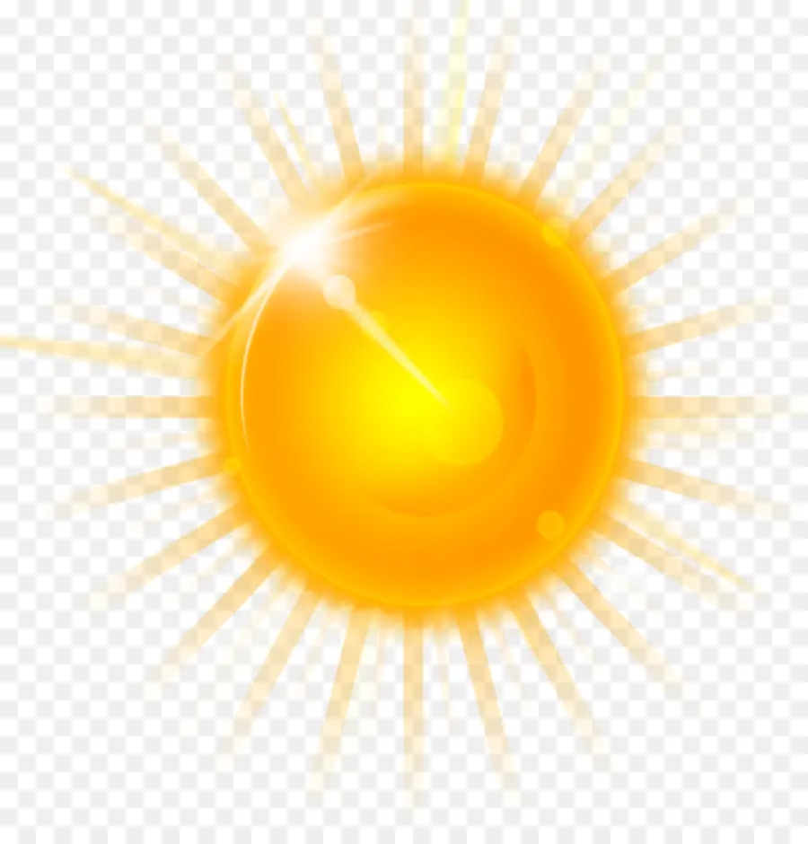 Soleil Jaune，Brillant PNG