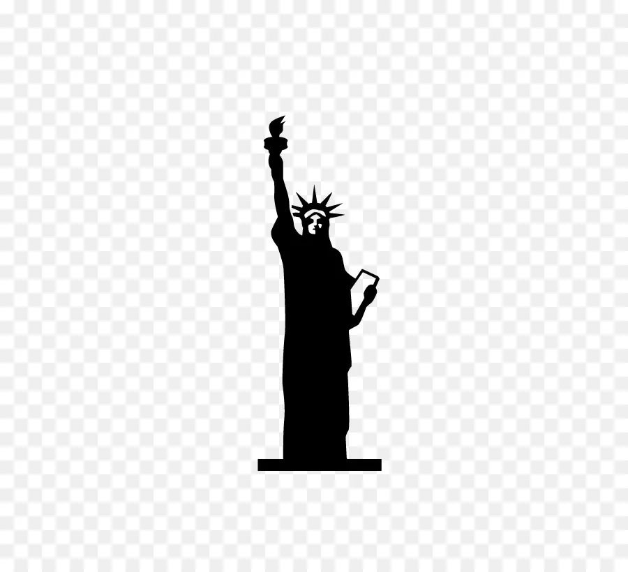 Statue De La Liberté，Silhouette PNG