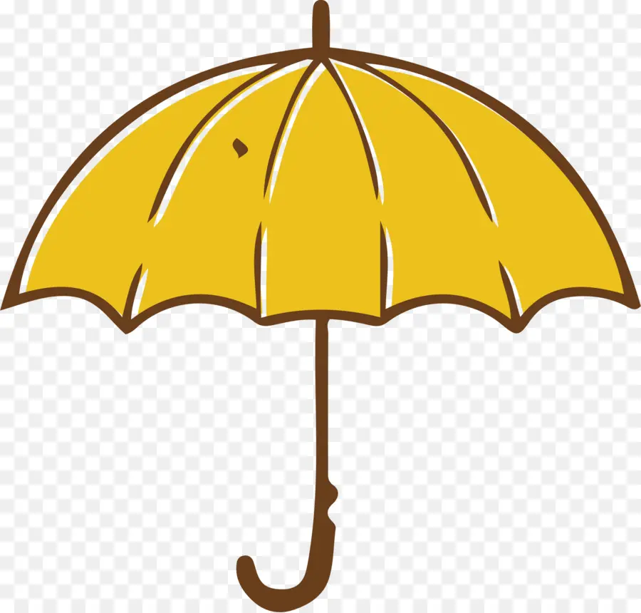 Parapluie，Jaune PNG