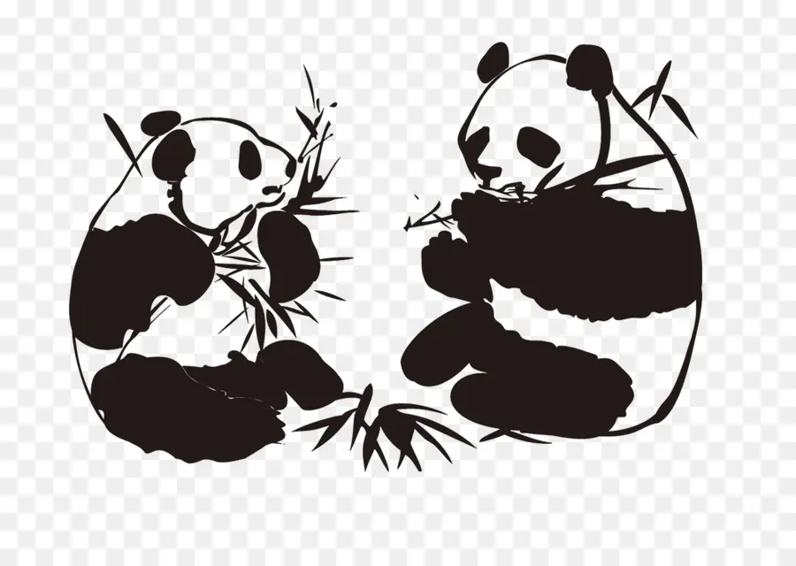 Pandas，Bambou PNG