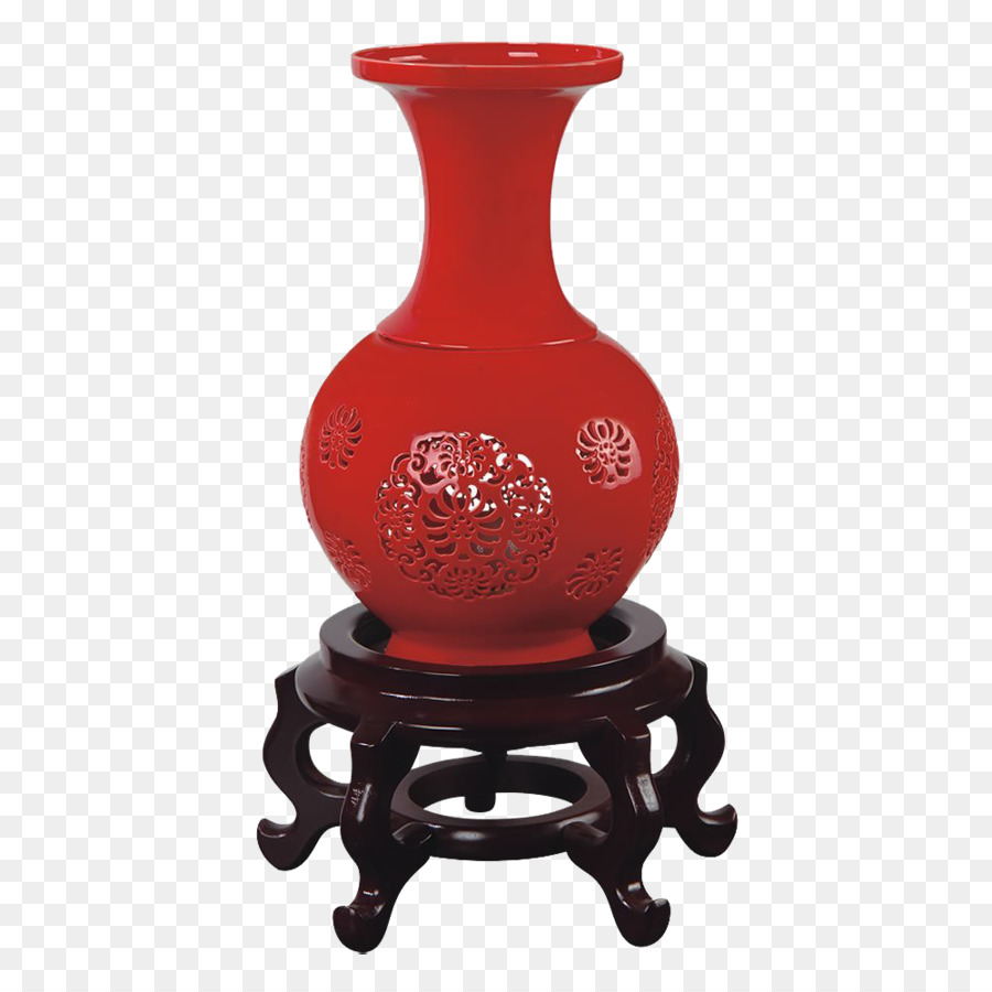 Vase Rouge，Céramique PNG