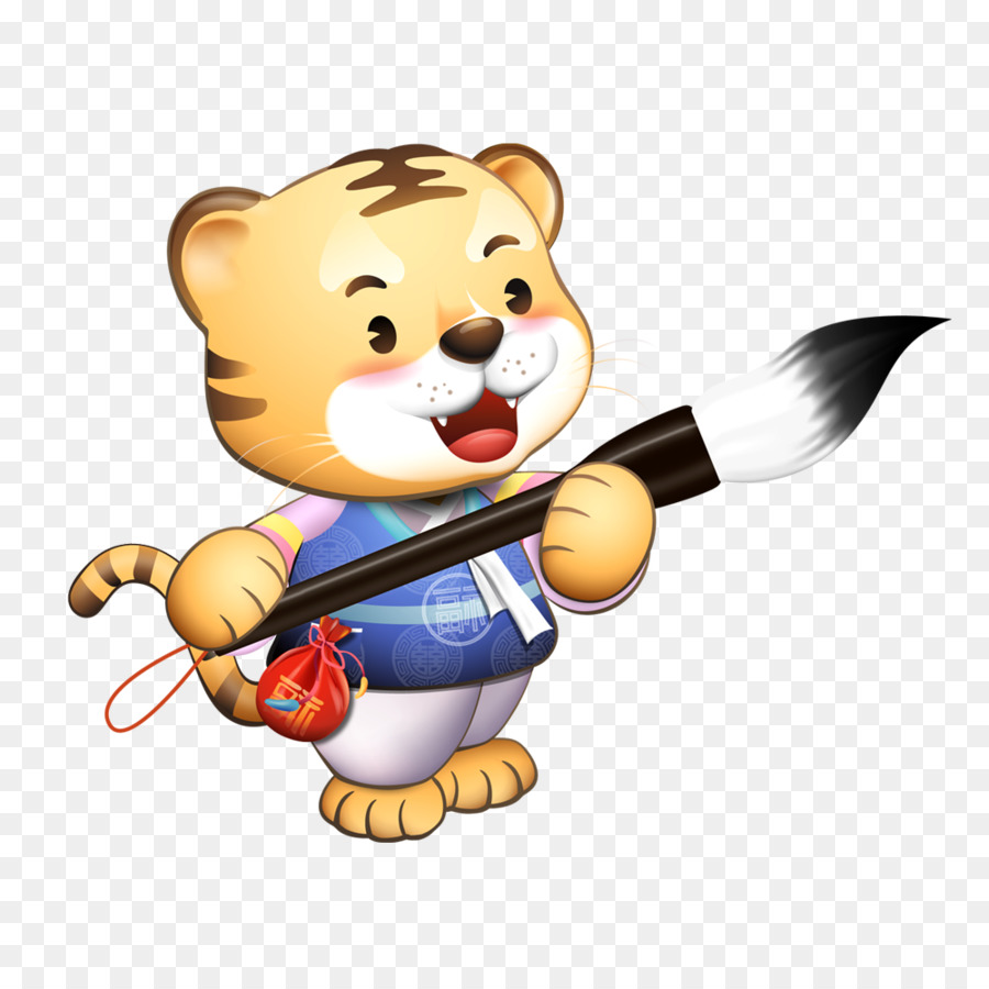 Tigre De Dessin Animé，Brosse PNG