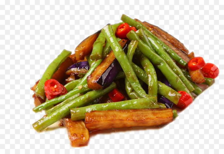 Légumes Sautés，Haricots Verts PNG