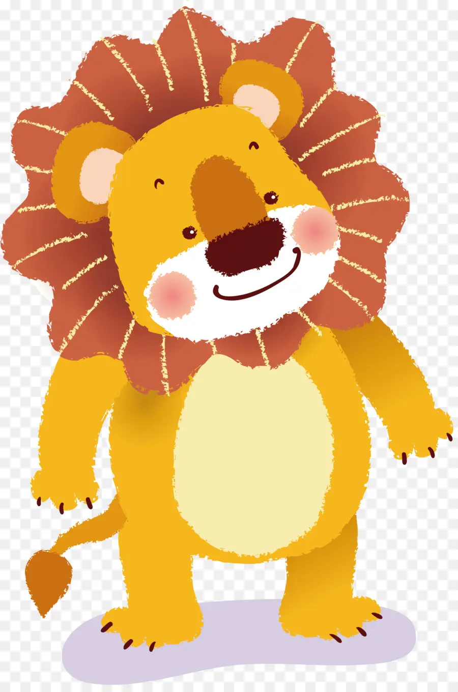 Lion Mignon，Dessin Animé PNG