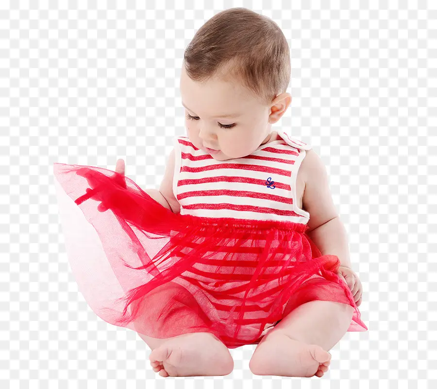 Bébé En Robe Rouge，Nourrisson PNG