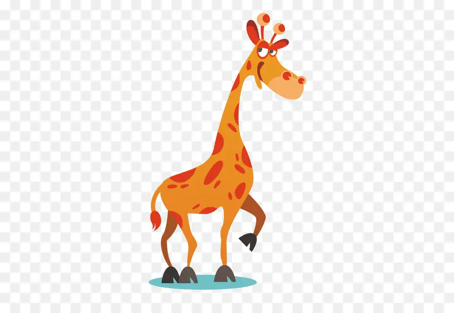 Girafe De Dessin Animé，Long Cou PNG