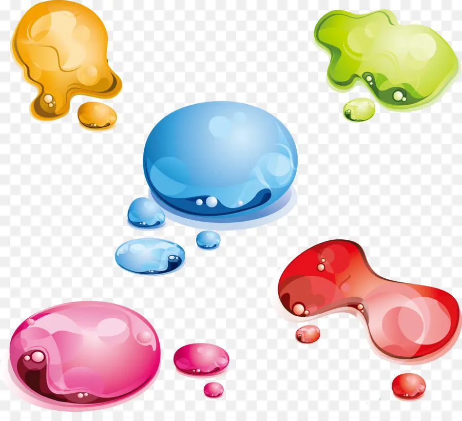 Blobs Colorés，Objets Blobs PNG