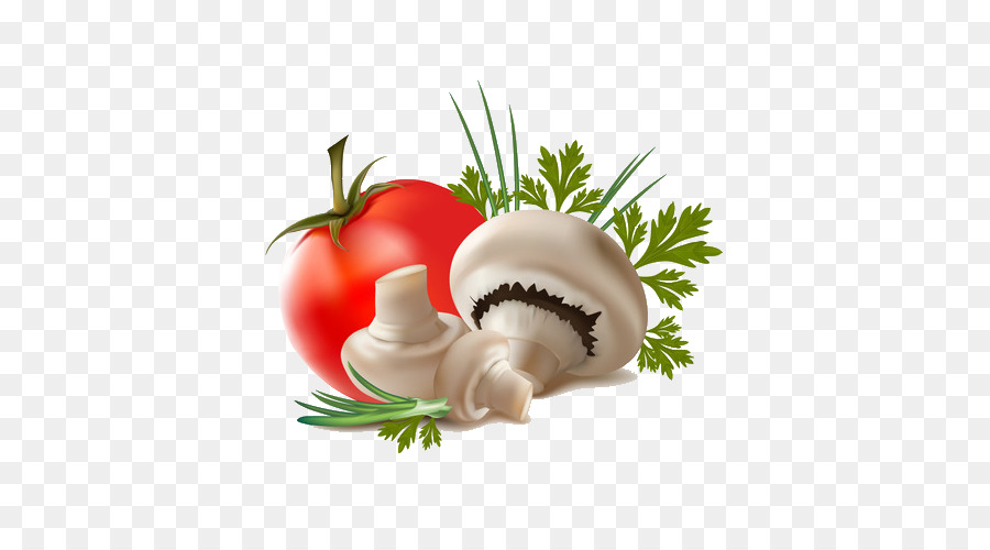 Tomate Et Champignons，Légumes PNG