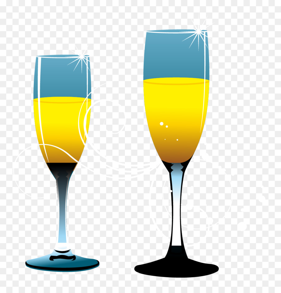 Verres à Champagne，Bulles PNG