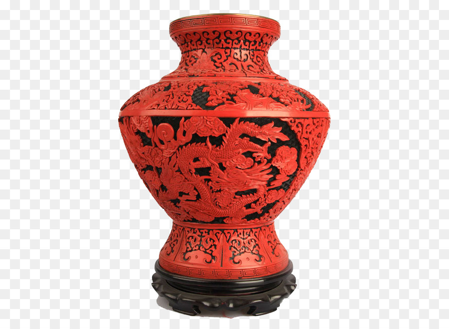 Vase Rouge，Orné PNG