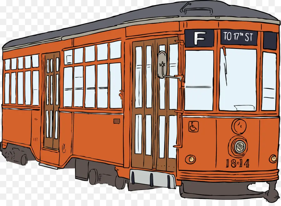 Tramway Orange，Transports Publics PNG