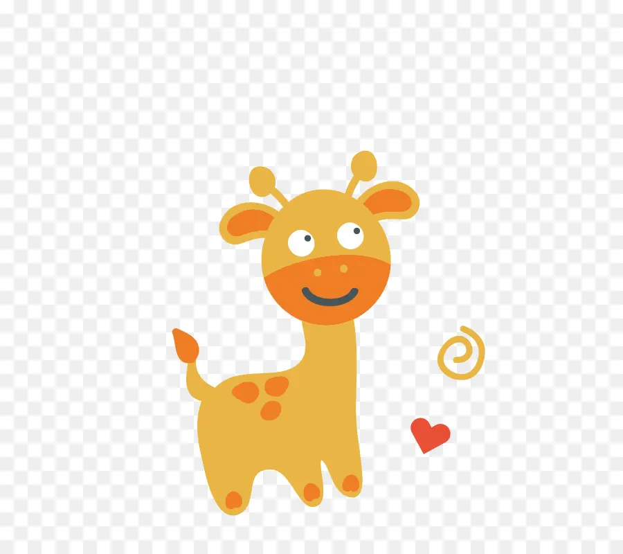 Girafe Mignonne，Dessin Animé PNG