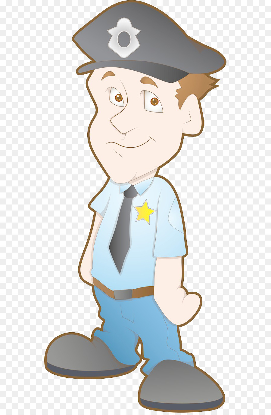 Policier De Dessin Animé，Uniforme PNG