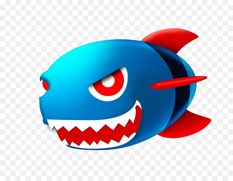 Poisson De Dessin Animé，Bleu PNG