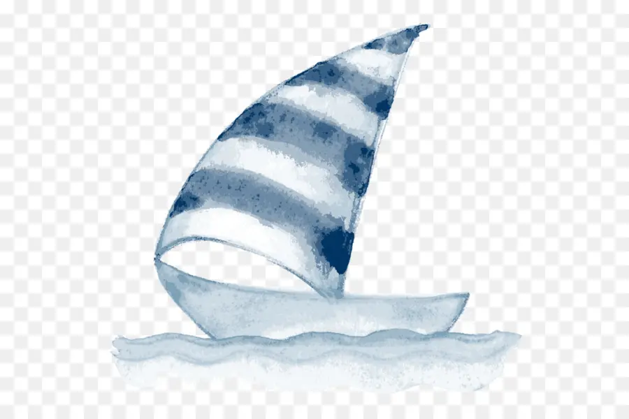 Peinture à L Aquarelle，Voilier PNG