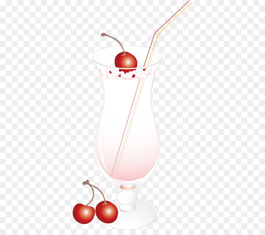 Boisson Aux Cerises，Paille PNG