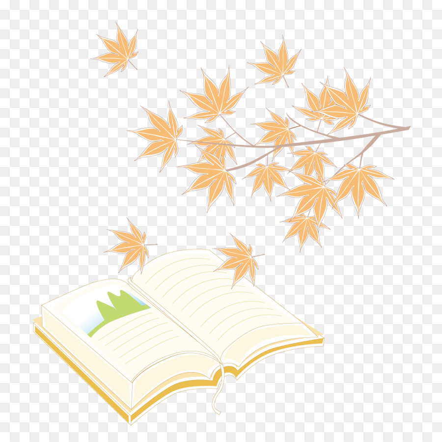 Livre Avec Des Feuilles，Feuilles PNG