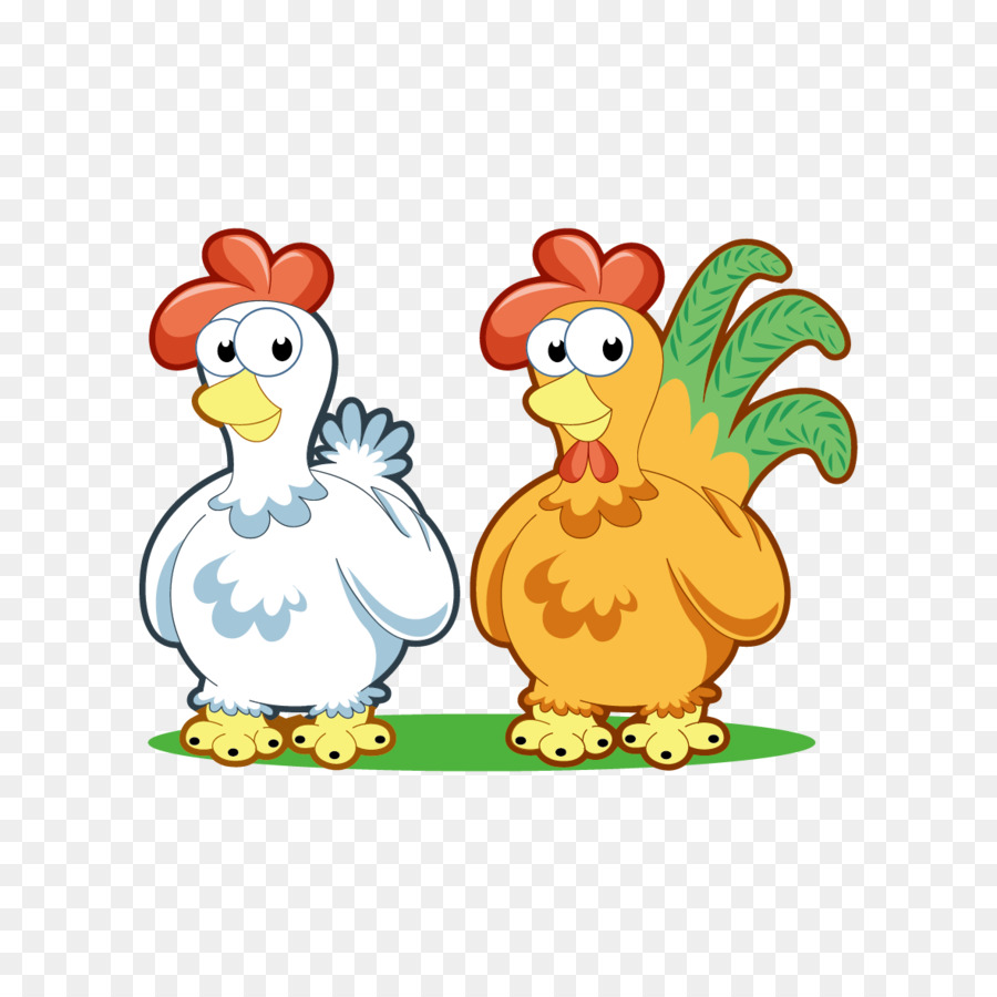 Poulets De Dessin Animé，Coq PNG