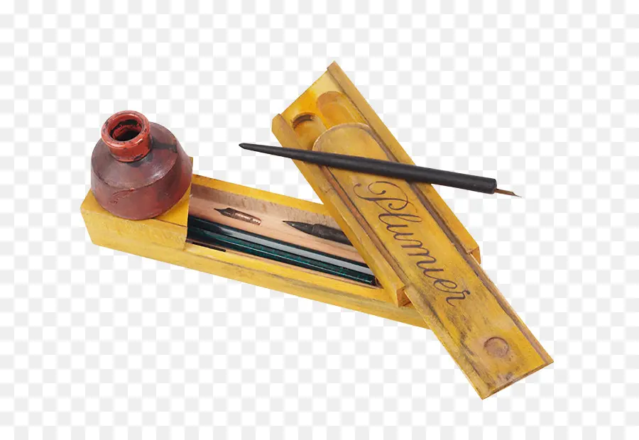 Ensemble De Stylos à Encre，Encrier PNG