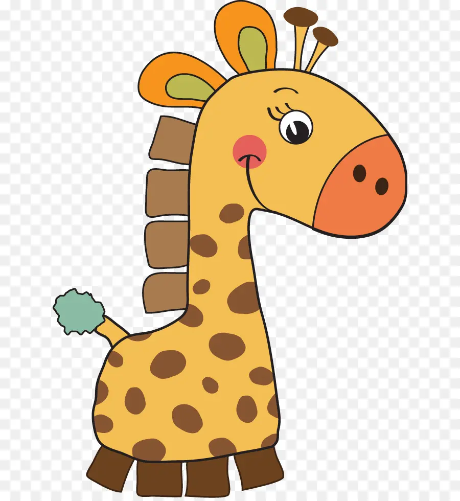 Girafe Mignonne，Dessin Animé PNG