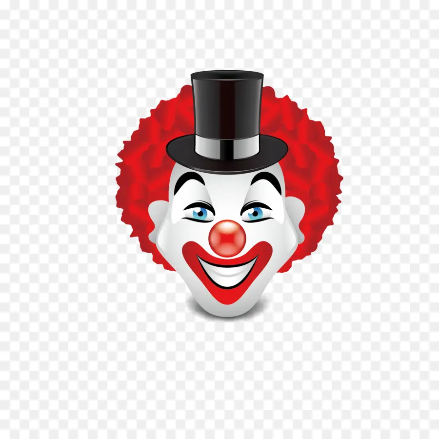 Clown Avec Chapeau Haut De Forme，Chapeau Haut De Forme PNG