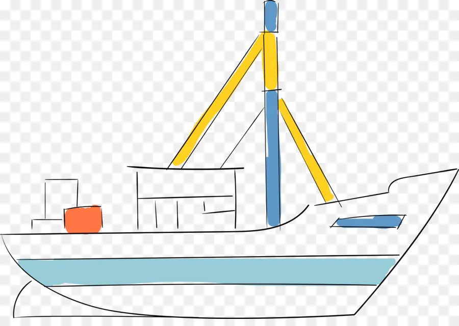 Bateau Coloré，Bateau PNG