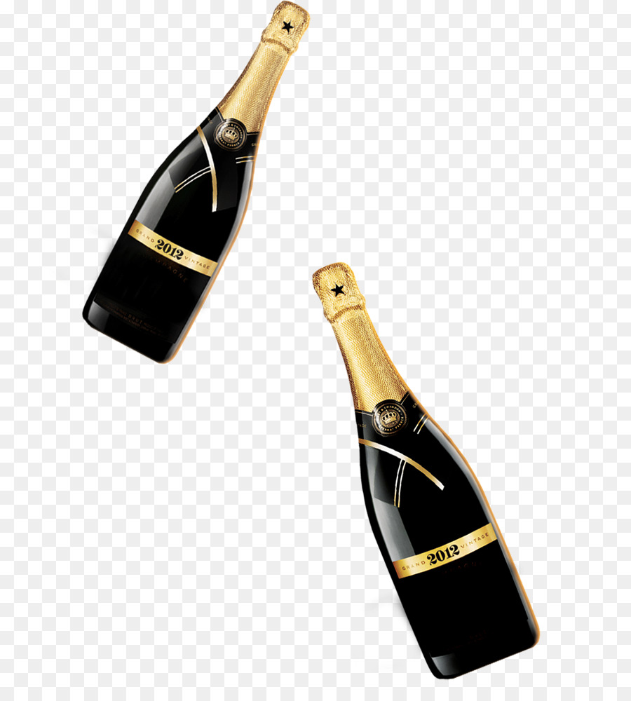 Bouteilles De Champagne，Alcool PNG