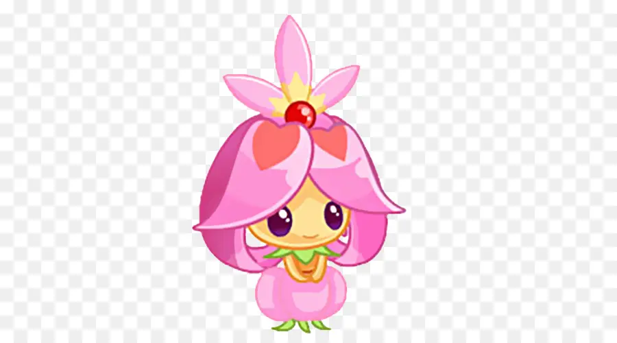 Personnage De Fleur Mignon，Rose PNG