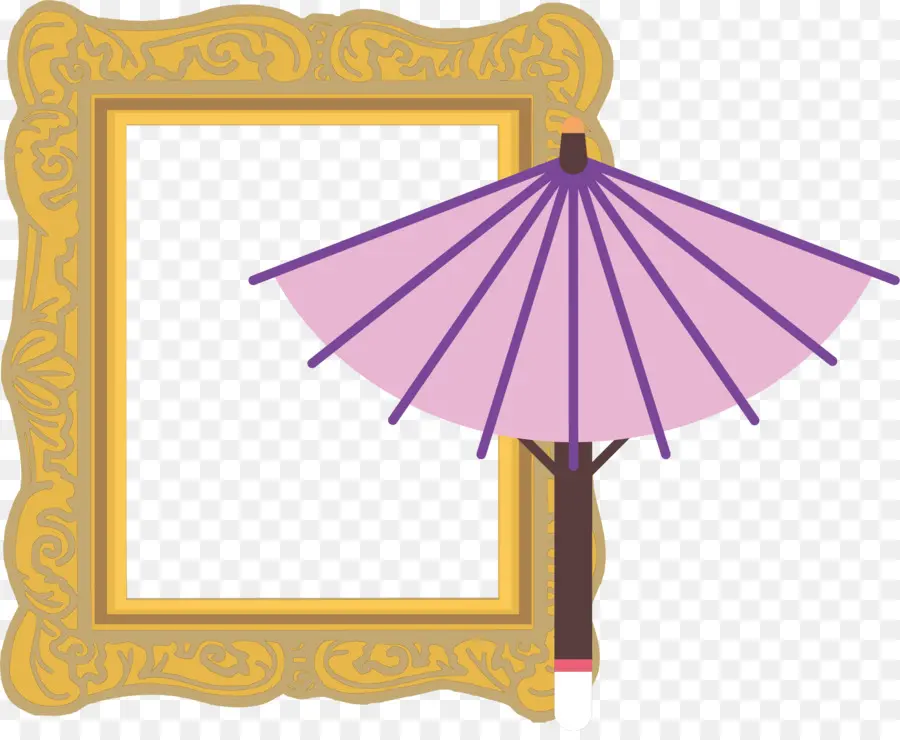 Parapluie Violet，Cadre PNG