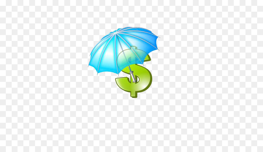 Signe Dollar Avec Parapluie，Argent PNG