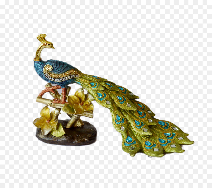 Figurine Paon，Oiseau PNG