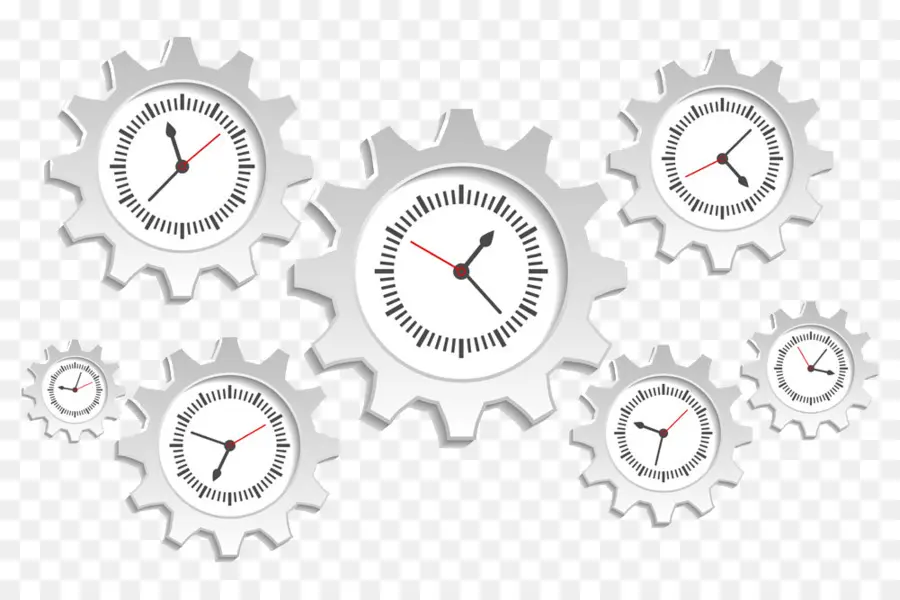 Engrenages，Horloge PNG