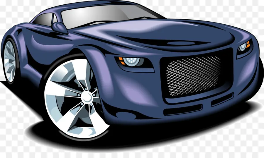 Voiture De Sport，Bleu PNG