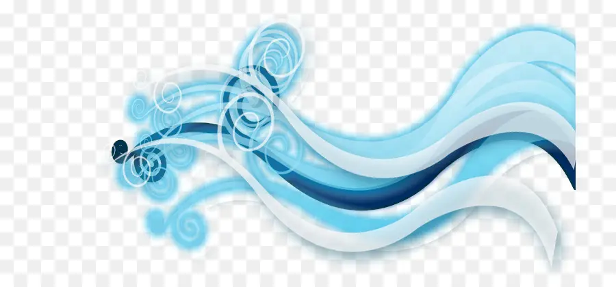 Vagues Bleues，Tourbillons PNG