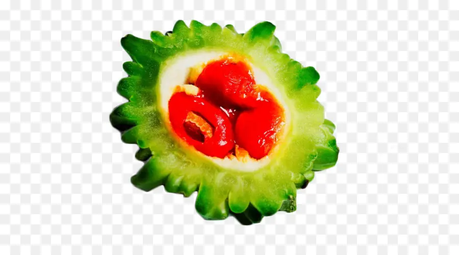 Fruit Vert Aux Graines Rouges，Fruit PNG