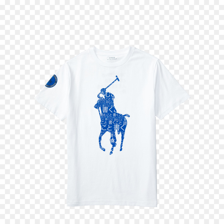 T Shirt Blanc Avec Imprimé Bleu，Vêtements PNG