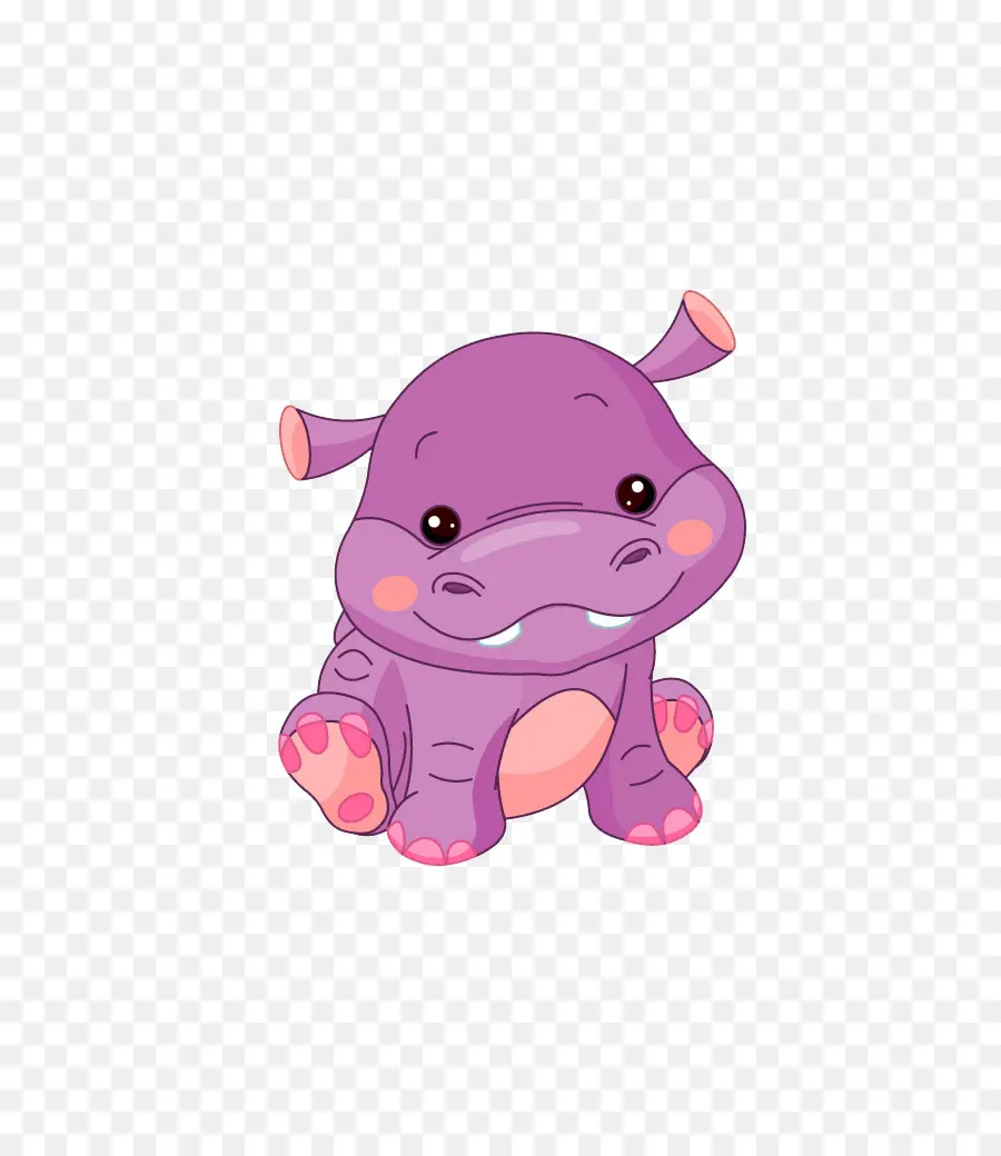 Hippopotame，Dessin Animé PNG