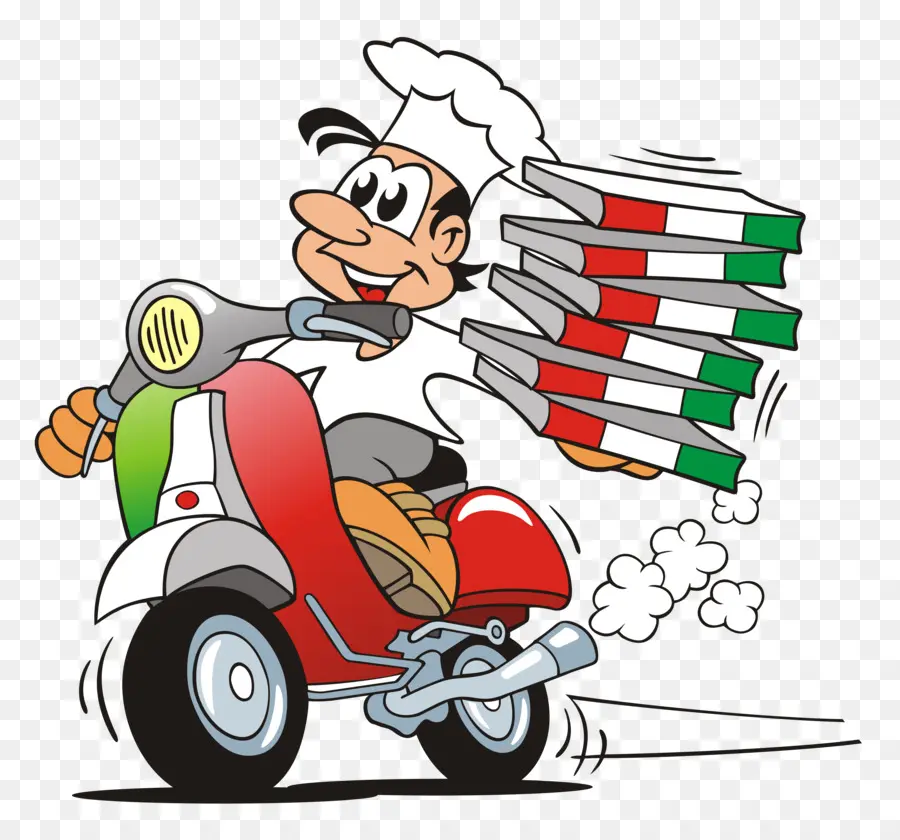 Livraison De Pizza，Scooter PNG