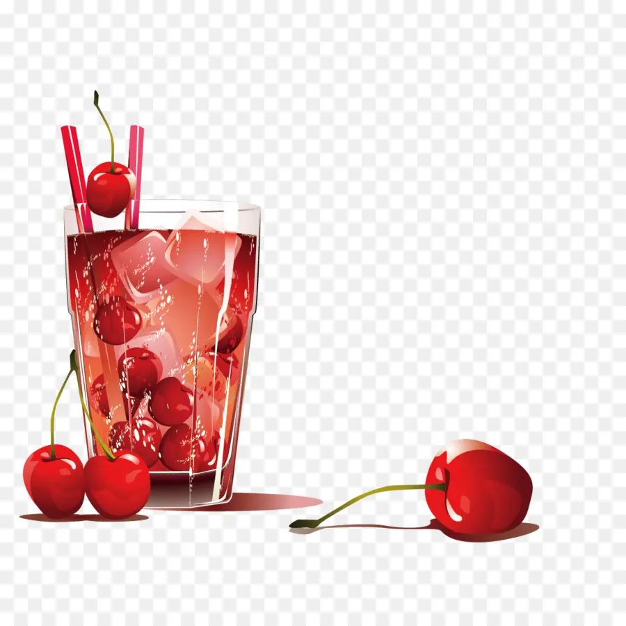 Boisson Aux Cerises，Verre PNG