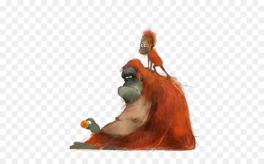 Orangs Outans，Singes PNG