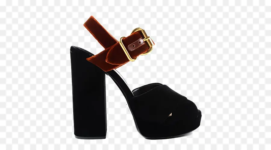 Chaussure à Talons Hauts，Noir PNG