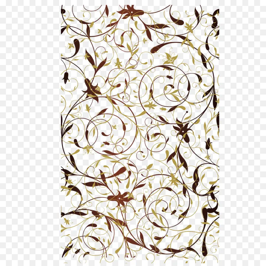 Motif Floral，Tourbillons PNG