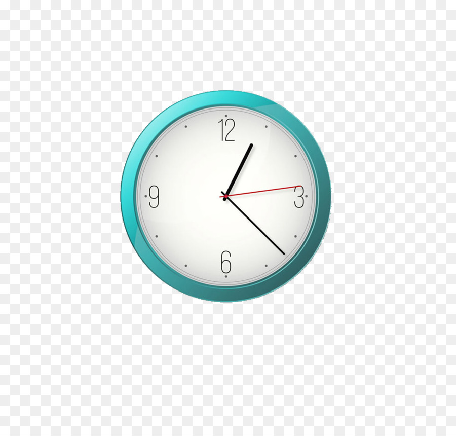 Horloge，Turquoise PNG