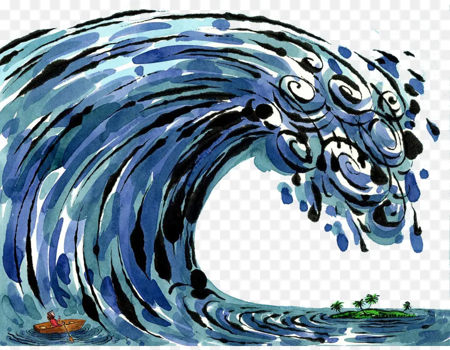 Dessin，Tsunami PNG