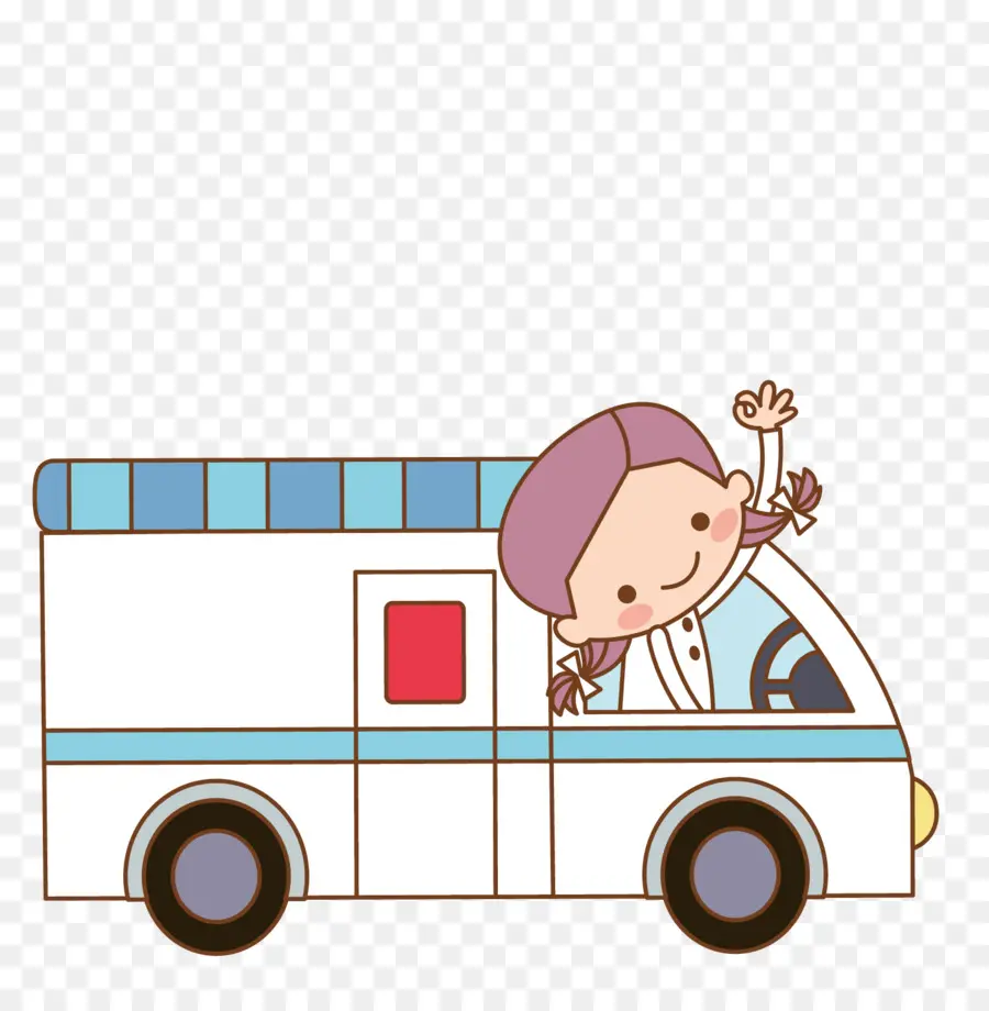 Ambulance，Dessin Animé PNG