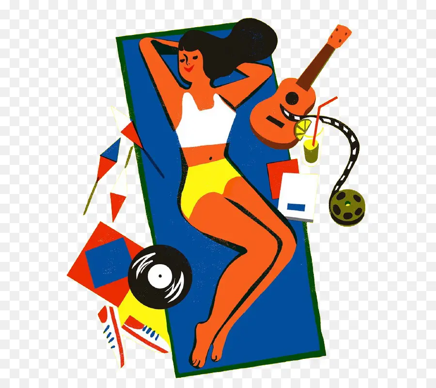 Femme Relaxante，Loisirs PNG